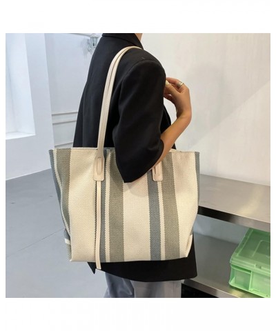 Shoulder Bag for Women Large Capacity Lightweight Tote Bag Stylish Casual Durable Handbag with Leather Strap,white White $13....