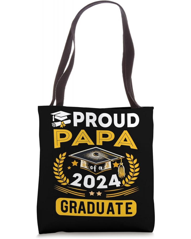 Proud Papa of a 2024 graduate for family graduation Mom Tote Bag $10.80 Totes