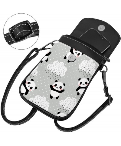 Small Crossbody Bags Cell Phone Purse - Stylish and Compact Purse with Adjustable Shoulder Strap Cartoon Hearts Pattern Multi...