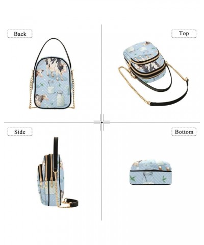 Giant Whale Painting Women's Crossbody Bags, Trendy Crossbody Purses Small Crossbody Handbag Cows-4 $15.07 Crossbody Bags