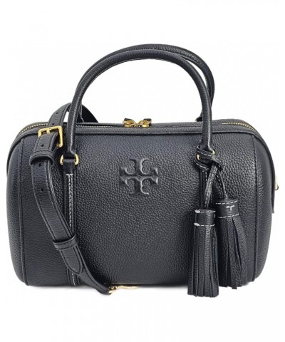 141955 Thea Black With Gold Hardware Women's Small Satchel Bag $147.40 Satchels