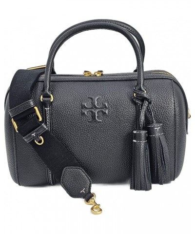 141955 Thea Black With Gold Hardware Women's Small Satchel Bag $147.40 Satchels