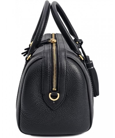 141955 Thea Black With Gold Hardware Women's Small Satchel Bag $147.40 Satchels