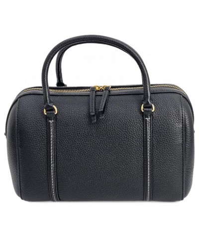 141955 Thea Black With Gold Hardware Women's Small Satchel Bag $147.40 Satchels