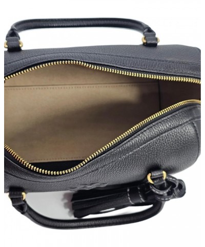 141955 Thea Black With Gold Hardware Women's Small Satchel Bag $147.40 Satchels