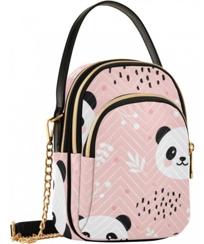 Panda Crossbody Bag for Women Cell Phone Purse Wallet with Removable Chain Shoulder Handbag for Work Phone Passport Travel $1...