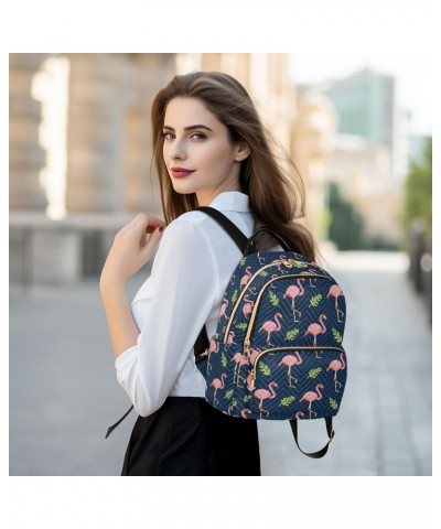 Blue Flamingo Quilted Backpack for Women Shoulder Bags Purses Travel Bag for Nurse Daily Work M Medium $14.88 Backpacks