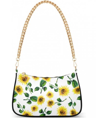 Sunflowers Shoulder Bag for Women Small Purse Fashion Clutch Handbag Mini Purse with Chain Strap for Mum Women $17.39 Shoulde...