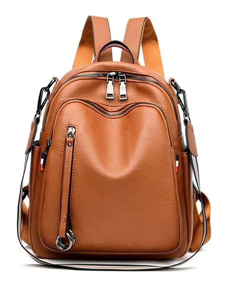 Backpacks Backpack, All-match Soft Leather Bag, Travel Bag, One-shoulder Dual-use Ladies Small Backpack $36.61 Backpacks