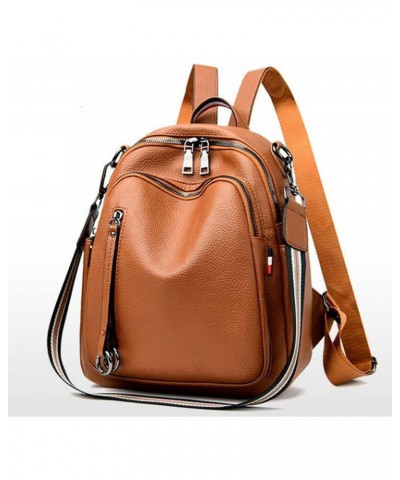 Backpacks Backpack, All-match Soft Leather Bag, Travel Bag, One-shoulder Dual-use Ladies Small Backpack $36.61 Backpacks