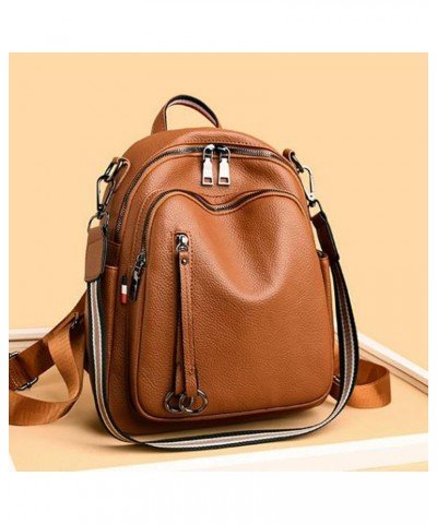 Backpacks Backpack, All-match Soft Leather Bag, Travel Bag, One-shoulder Dual-use Ladies Small Backpack $36.61 Backpacks