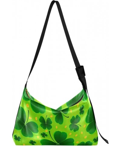 Green Leaf Koala Ladies Leather Handbags Hobo Large Cross Body Purses Luxury Leaf Print Women Hobo Purse Leaf Shamrock Green ...