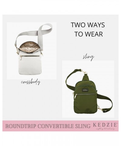 Roundtrip Convertible Sling Crossbody Bag (Teal V2) & Interchangeable 2-Inch Bag Strap (Just Kitten V2) $39.22 Crossbody Bags