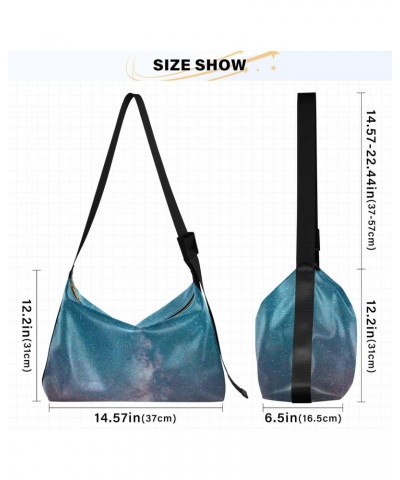 Unisex Shoulder Bag Crossbody Handbag Galaxy-starry-sky-stars Women Casual Hobo Bag Lightweight PU Leather Tote $23.51 Crossb...