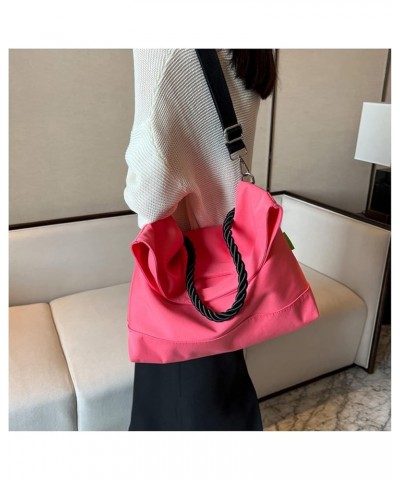 Women Shoulder Bags Canvas Tote Bag Handbag Large Hobo with Pockets Work Bags for Women and Men 9108pink $15.32 Totes