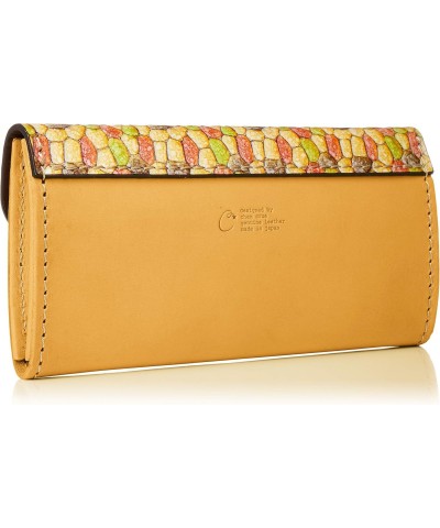 Women's Stained Flap Wallet cmhm001, Yelow $36.02 Wallets