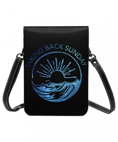 Taking Music Back Rock Sunday Band Small Cell Phone Purse Female Shoulder Bags Cell Phone Purse Clutch Handbag $13.24 Evening...