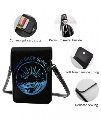 Taking Music Back Rock Sunday Band Small Cell Phone Purse Female Shoulder Bags Cell Phone Purse Clutch Handbag $13.24 Evening...