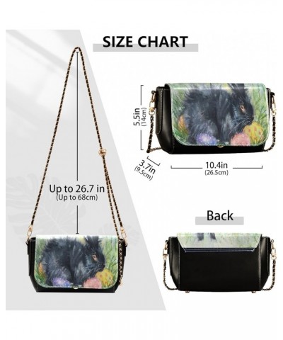 Crossbody Bags for Women Trendy Women's Black Shoulder Bag Small PU Leather Flap Cross Body Bag Handbags Pattern11 $21.72 Cro...