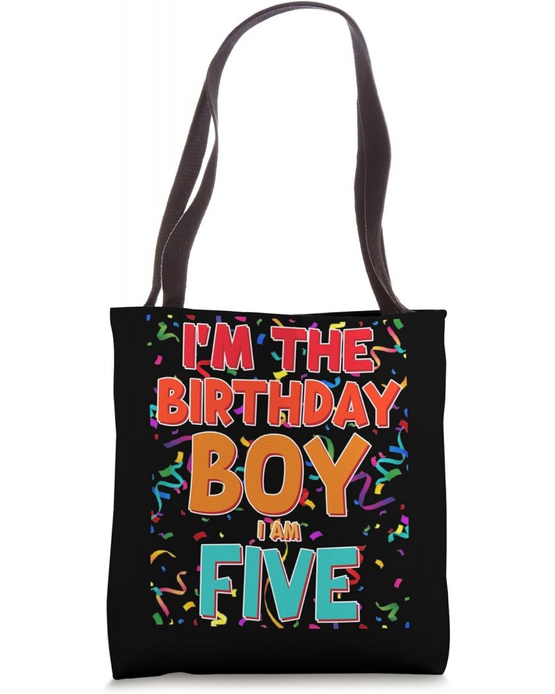 Kids It's My 5th Birthday 5 Five Happy Birthday Boy Girl Tote Bag $12.23 Totes