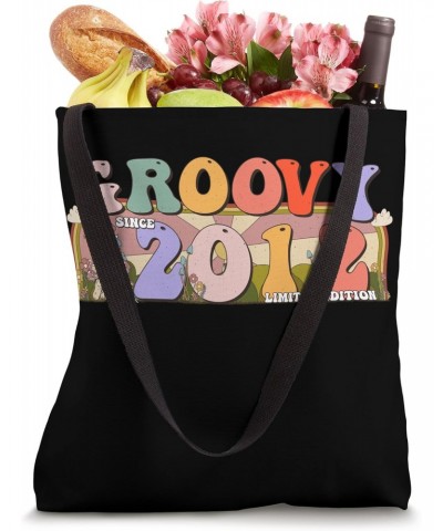 Groovy Since 2012 Retro Hippie 11th Birthday Tote Bag $15.23 Totes