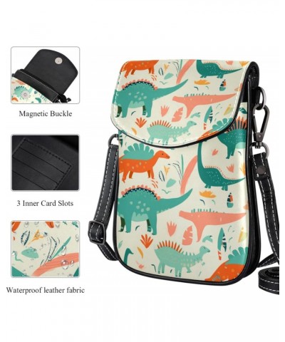 Crossbody Bags for Women,Crossbody Bag Men,Small Sling Bag,Ancient Cartoon Dinosaur,Crossbody Purse $10.49 Crossbody Bags