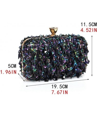 Sweet Fairy Sequin Clutch Embroidered Evening Bag for Party/Reception/Wedding Pink $30.59 Evening Bags