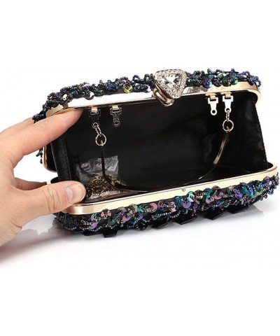 Sweet Fairy Sequin Clutch Embroidered Evening Bag for Party/Reception/Wedding Pink $30.59 Evening Bags