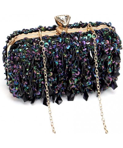 Sweet Fairy Sequin Clutch Embroidered Evening Bag for Party/Reception/Wedding Pink $30.59 Evening Bags