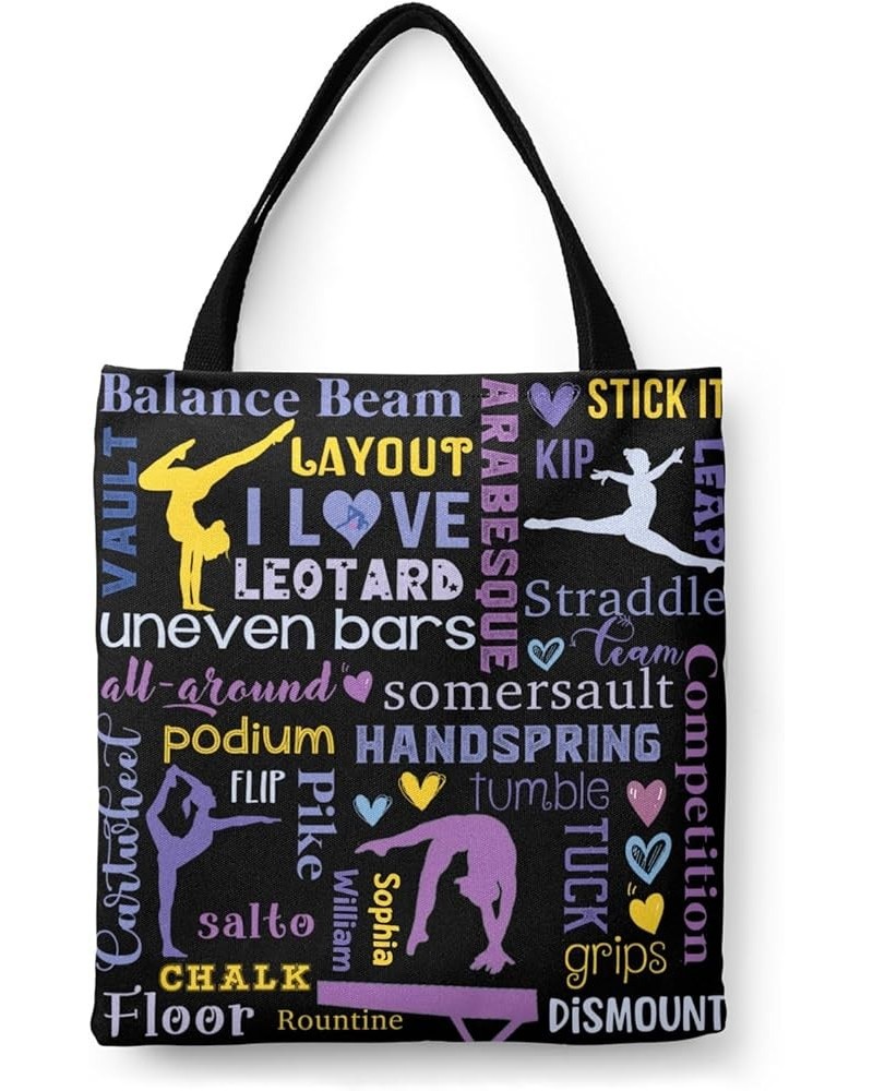 Personalized Name Sport Gymnast Girl Pinkycolor Handbag Gift Bags Christmas Treat Bags for Holiday Party Gift Bags Multi 3rd ...