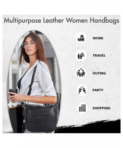 Genuine Leather Crossbody Sling Bag for Women, Purse for Women Trendy Casual Office Bag with Adjustable Strap Black $40.48 Cr...