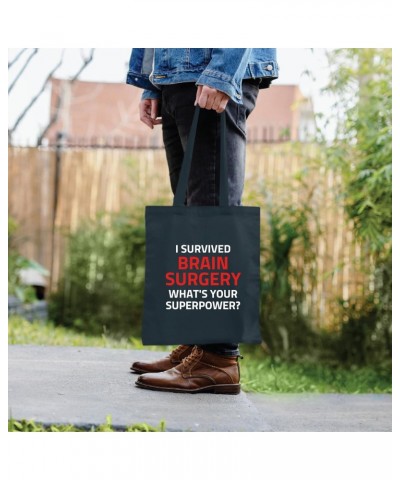 Funny Recovery Gift for Brain Surgery Survivors Unique Ideas for Mature Adults Navy Black Multicolor Canvas Tote Bag $13.92 T...