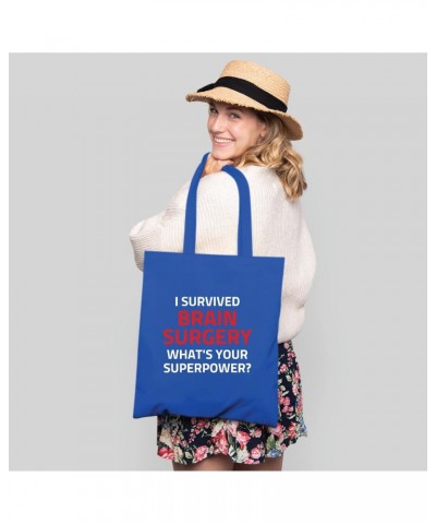 Funny Recovery Gift for Brain Surgery Survivors Unique Ideas for Mature Adults Navy Black Multicolor Canvas Tote Bag $13.92 T...