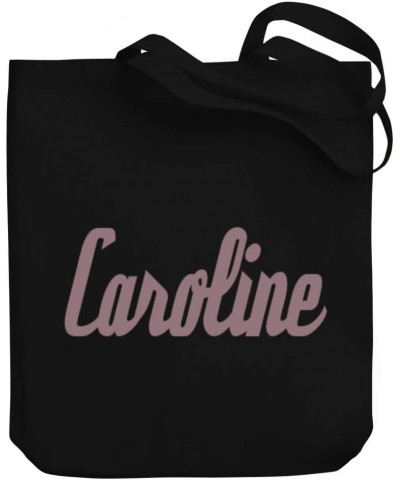 Caroline Italic Font Canvas Tote Bag 10.5" x 16" x 4 $18.00 Totes