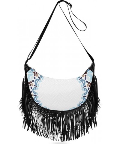 Women Fringe Tassel Cross Body Bag Cute Koala Flower White Leisure Shoulder Bag Color135 $11.36 Crossbody Bags