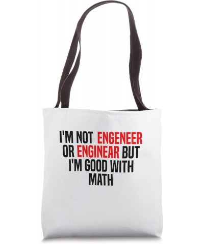 Engineer Funny Math Physics Science Nerd Geek Student Gift Tote Bag $12.30 Totes