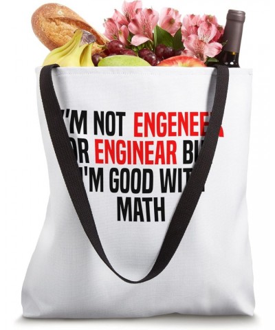 Engineer Funny Math Physics Science Nerd Geek Student Gift Tote Bag $12.30 Totes