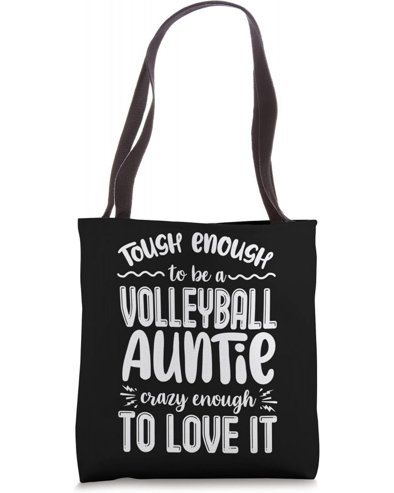 Volleyball Aunt of a Volleyball Player Volleyball Fan Tote Bag $11.65 Totes