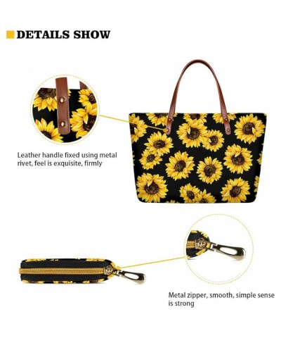 Women Fashion Handbags Wallet Tote Bag Shoulder Bag Top Handle Satchel Purse Set 3pcs Leopard $30.77 Totes