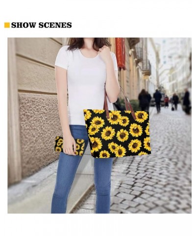 Women Fashion Handbags Wallet Tote Bag Shoulder Bag Top Handle Satchel Purse Set 3pcs Leopard $30.77 Totes