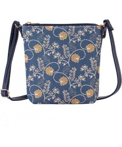 Tapestry Small Crossbody Bag Sling Bag for Women with Jane Austen Design (SLING-AUST) Jane Austen Blue $15.36 Crossbody Bags