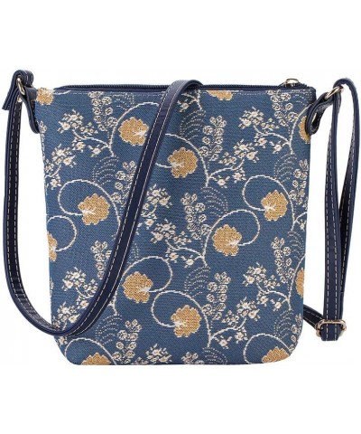 Tapestry Small Crossbody Bag Sling Bag for Women with Jane Austen Design (SLING-AUST) Jane Austen Blue $15.36 Crossbody Bags