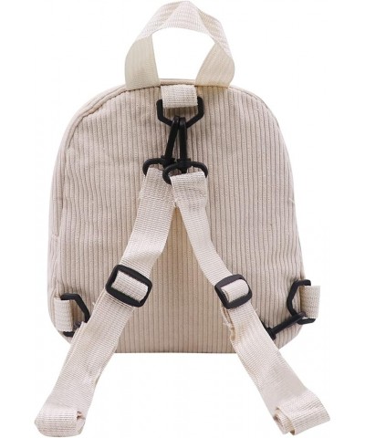 Women Girls Mini Corduroy Purse Cute Crossbody Shoulder Bag Casual Rucksack Travel Small Daypack Satchel Beige $11.12 Satchels