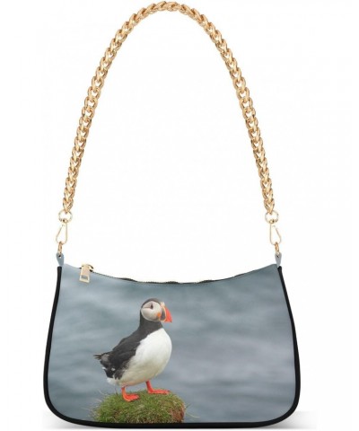 Bird Shoulder Bag Ocean Loney Puffin Women Clutch Handbag Shoulder Purch Boho Bag Date Chain Bag Tote Bag Spring Holiday Birt...